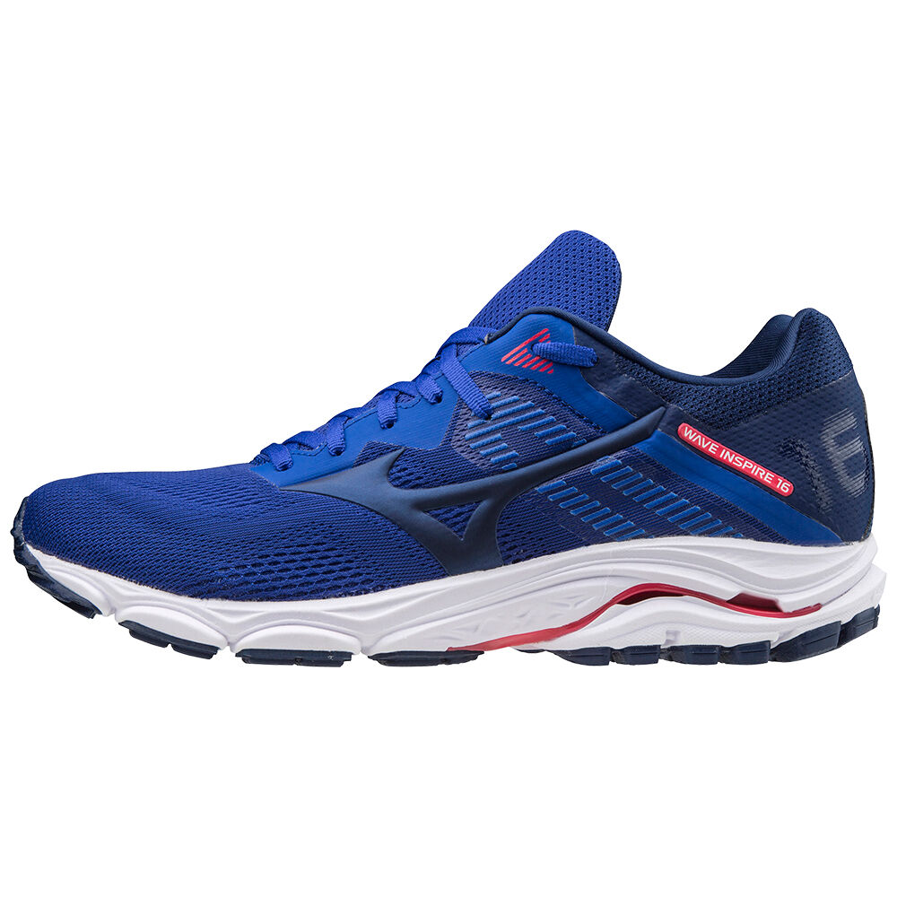 Tenis Para Correr Mizuno Wave Inspire 16 Para Hombre Azules/Rosas 2853714-JI